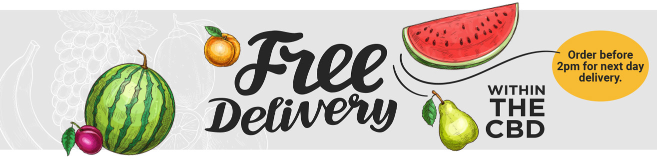 Free Delivery within the CBD. Order before 2pm for next day delivery.